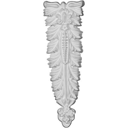 Ekena Millwork 2 3/8"W x 6 7/8"H x 5/8"P Ashford Leaf Onlay ONL02X07X01AS